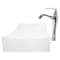 Novatto White Porcelain Vessel Sink Combo with Chrome Faucet, Drain and Sealer NSFC-01141116CH - alternate 3
